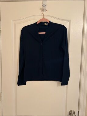 Vintage Givenchy Navy Crewneck Cardigan